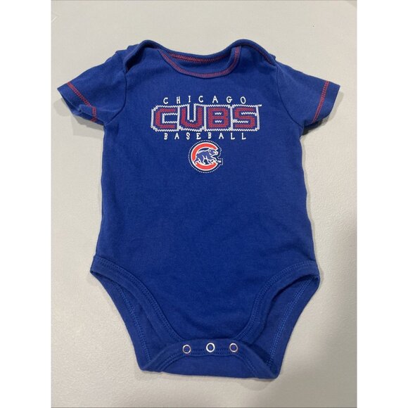 Chicago Cubs Infant Short Sleeved One Piece MLB Baseball Baby 6/9 Months - Picture 1 of 5